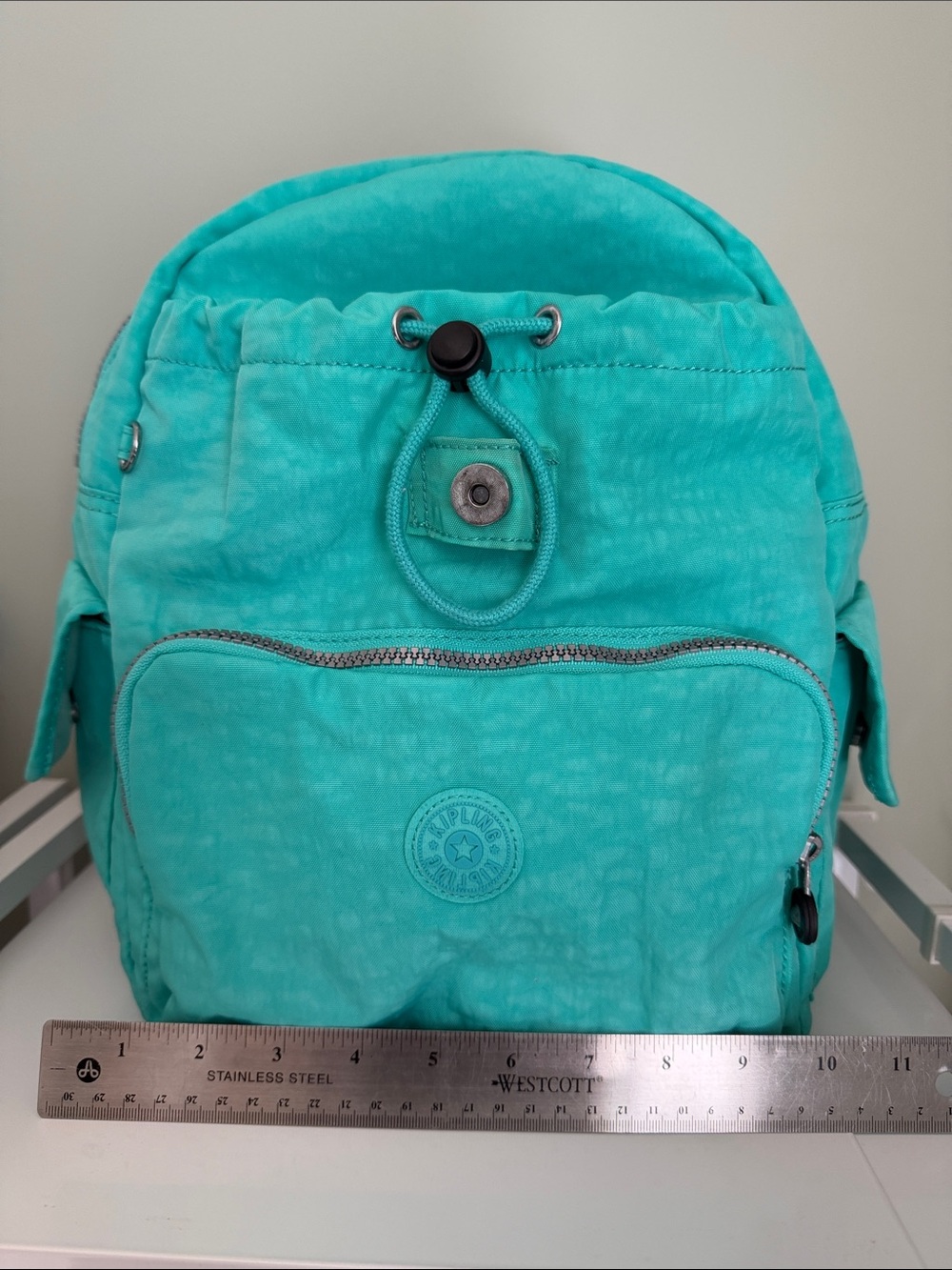 Kipling Turquoise Drawstring Backpack Shoulder Bag